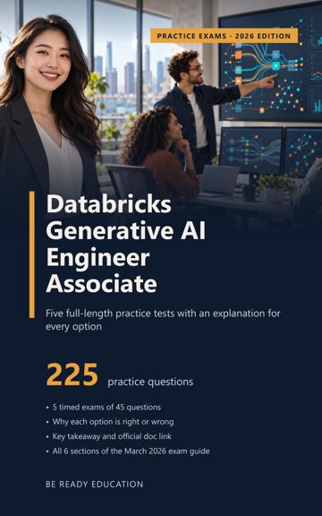 Cover of Databricks Generative AI Engineer Associate Practice Exams