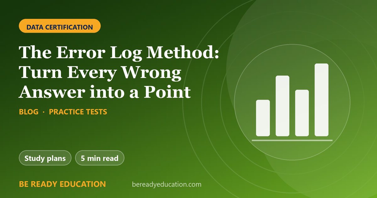 The Error Log Method: Turn Every Wrong Answer into a Point