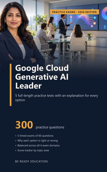 Cover of Google Cloud Generative AI Leader Practice Exams